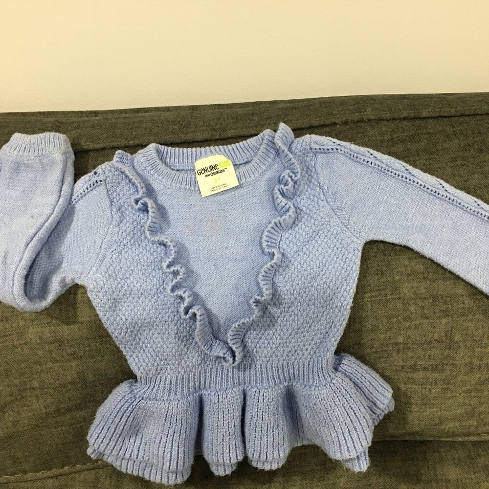 Powder Blue Girls Fancy sweater size 3T